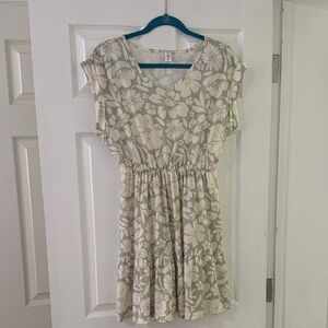 Floral Cream Womens Dress